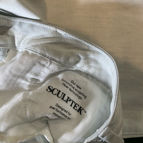 Athleta Jeans Women's Size 10 Light Wash Sculptek Straight Performance stretch - Picture 3 of 11